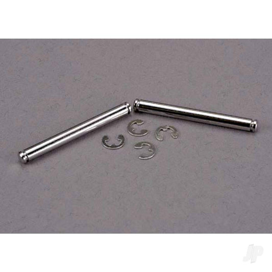 Traxxas Suspension pins, 31.5mm, chrome (2 pcs) with E-clips (4 pcs) 2637