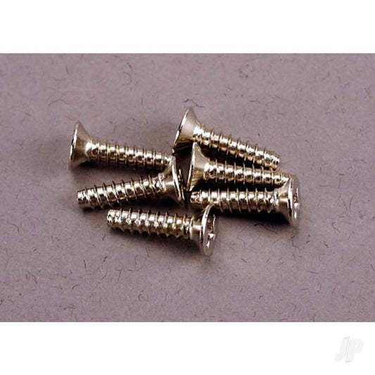 Traxxas Screws, 3x12mm countersunk self-tapping (6 pcs) 2648