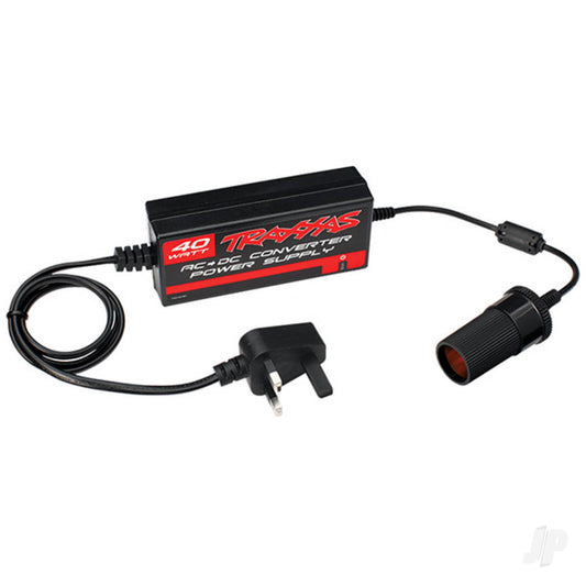 Traxxas 40W AC To DC Power Supply, UK 2976T