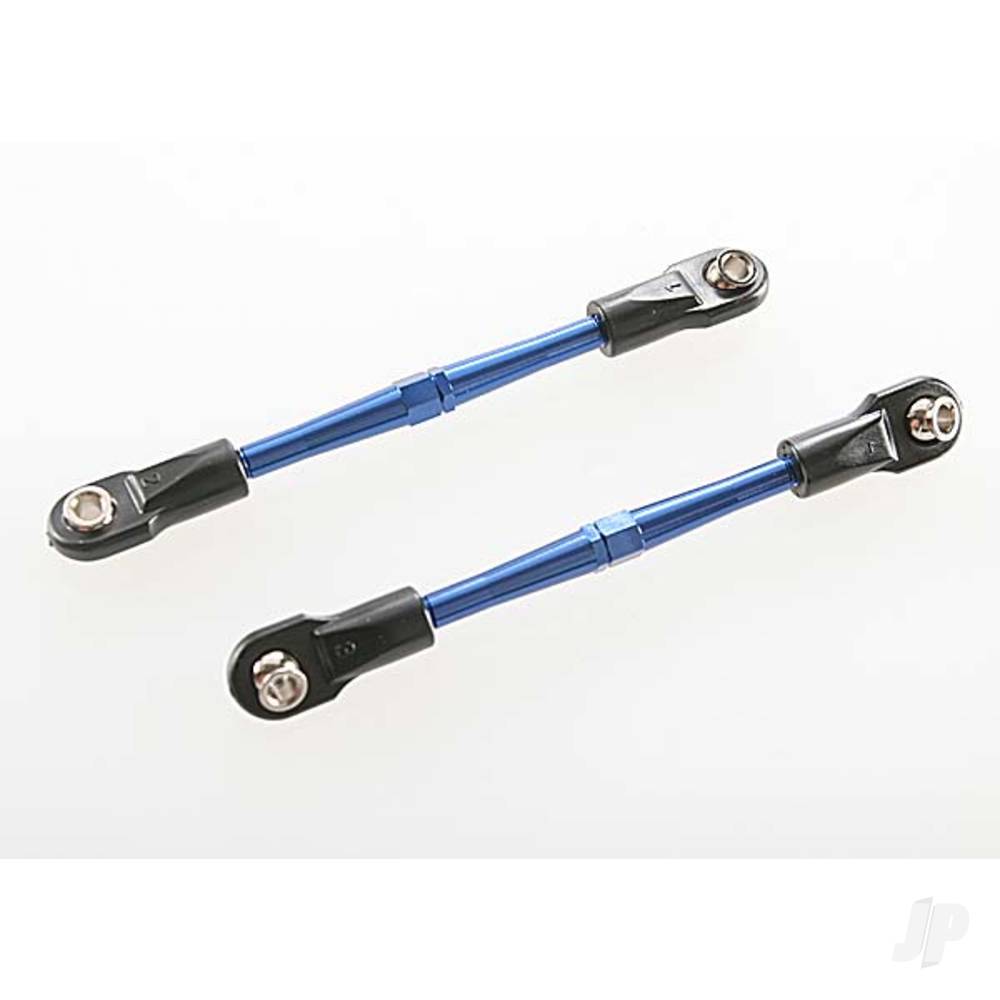 Traxxas Turnbuckles, aluminium (Blue-anodised), toe links, 59mm (2 pcs) (assembled with rod ends & hollow balls) (requires 5mm aluminium wrench #5477) 3139A