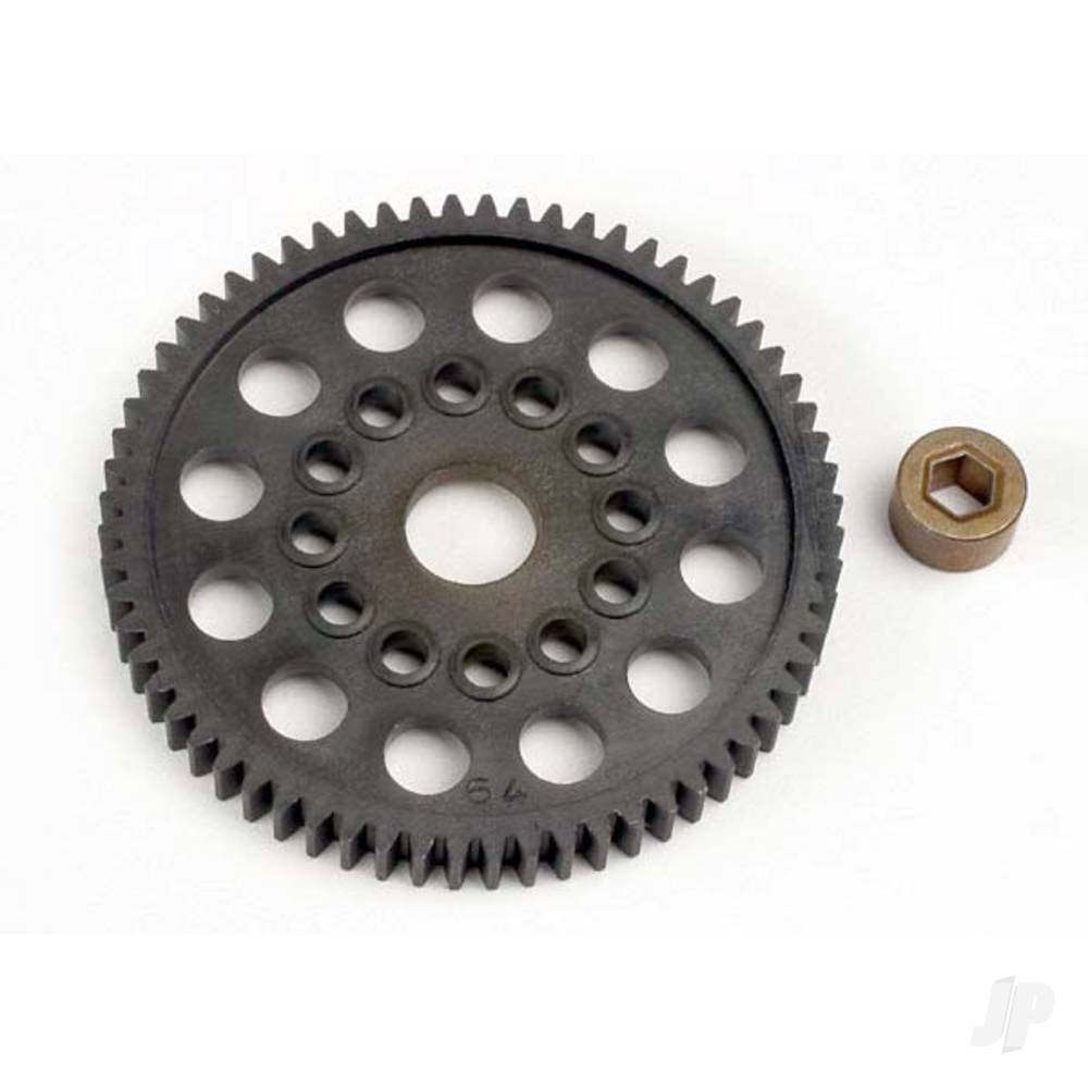 Traxxas Spur gear (64-Tooth) (32-Pitch) with bushing 3164