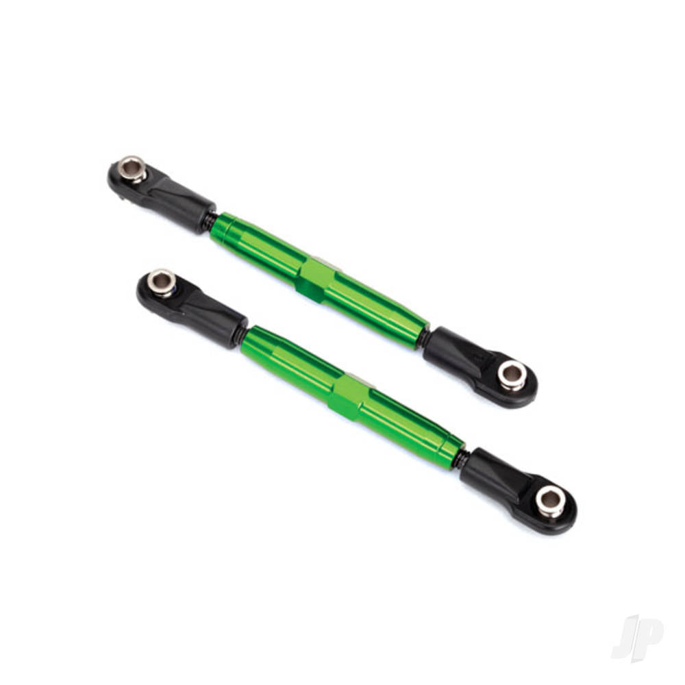 Traxxas Camber links, Rear (Tubes Green-anodised, 7075-T6 aluminium, stronger than titanium) (73mm) (2 pcs) / rod ends (4 pcs) / aluminium wrench (1pc) 3644G