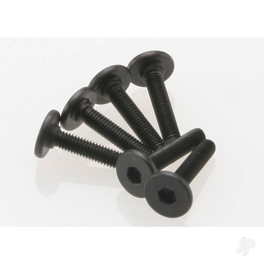 Traxxas Screws, 3x15mm flat-head machine (hex drive) (6 pcs) 3646
