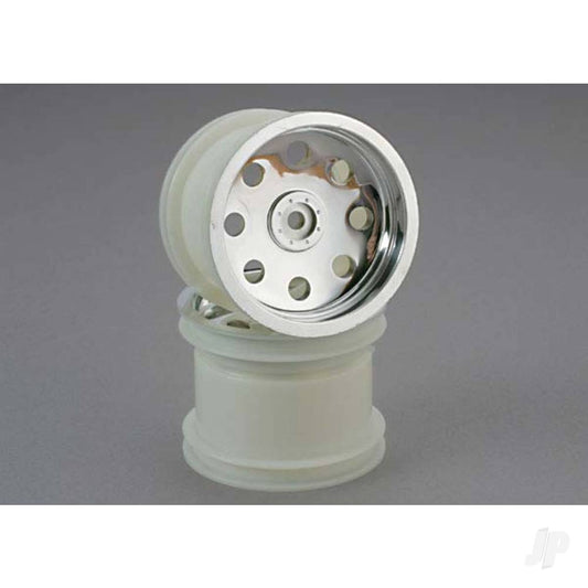 Traxxas Wheels, Chrome (2.2"") (Rear) (2 pcs) 3672