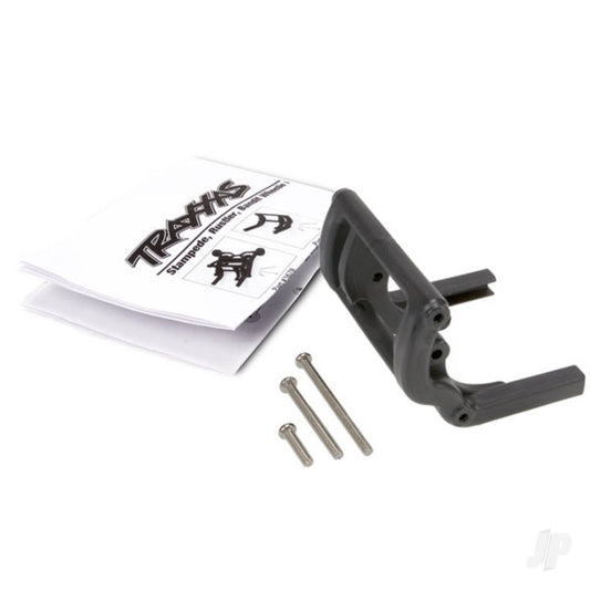Traxxas Wheelie bar mount (1pc) / hardware (black) 3677