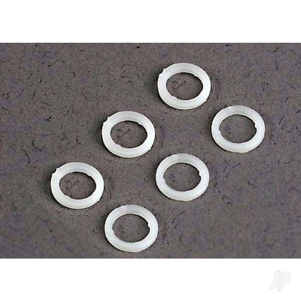 Traxxas White plastic washers (5x8x1.0mm) (6 pcs) 3685