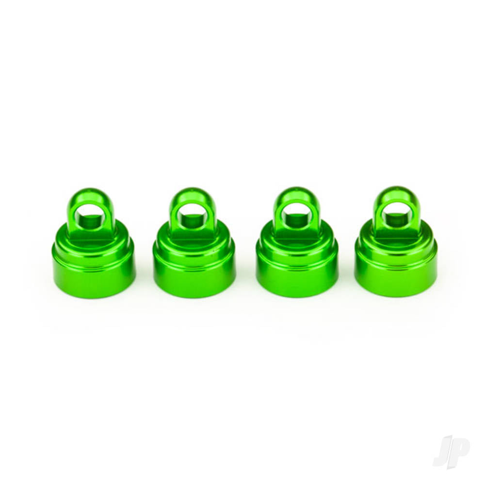 Traxxas Shock caps, aluminium (Green-anodised) (4 pcs) (fits all Ultra shocks) 3767G