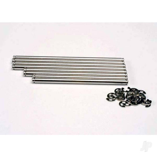 Traxxas Suspension pin Set, stainless Steel ( with E-clips) 4939X