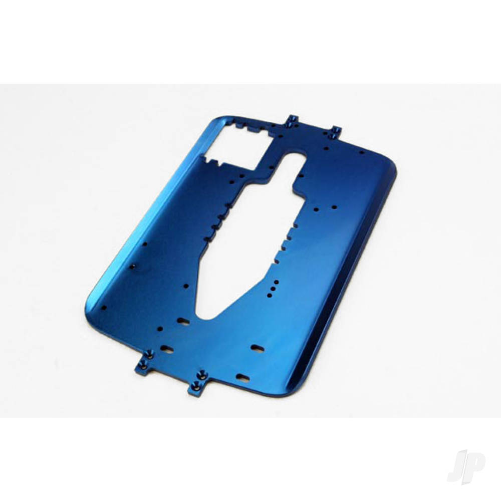 Traxxas Chassis, 6061-T6 aluminium (4.0mm) (Blue) (standard replacement for all Maxx series) 5122R