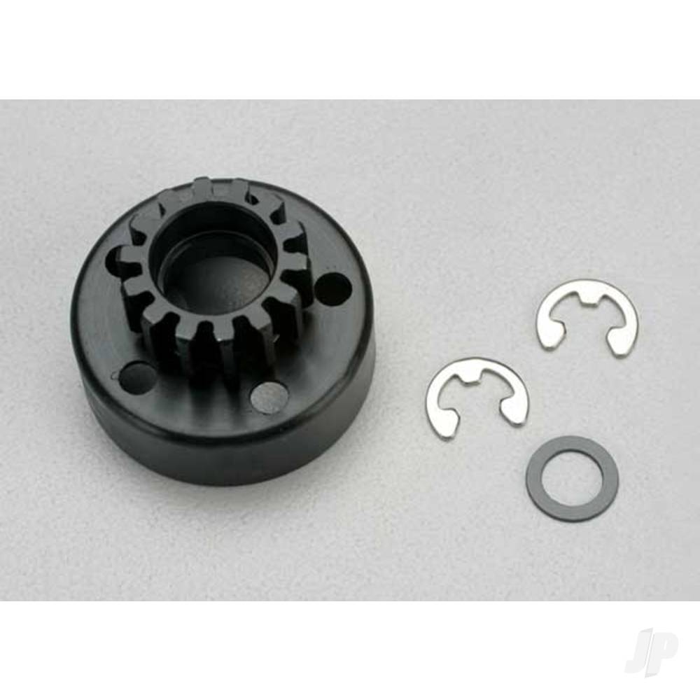 Traxxas Clutch bell (14-tooth) / 5x8x0.5mm fiber washer (2 pcs) / 5mm e-clip (requires 5x10x4mm ball bearings part #4609) (1.0 metric pitch) 5214