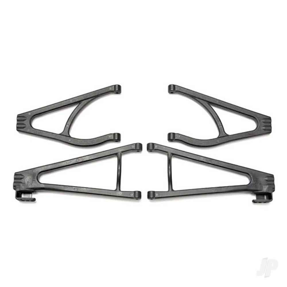 Traxxas Suspension arm Set, adjustable wheelbase (lengthens wheelbase 10mm or 19mm) (suspension arm upper (2 pcs) / suspension arm lower (2 pcs) / bumper mount spacers (2 pcs) / 4x16BCS (2 pcs)) 5333R