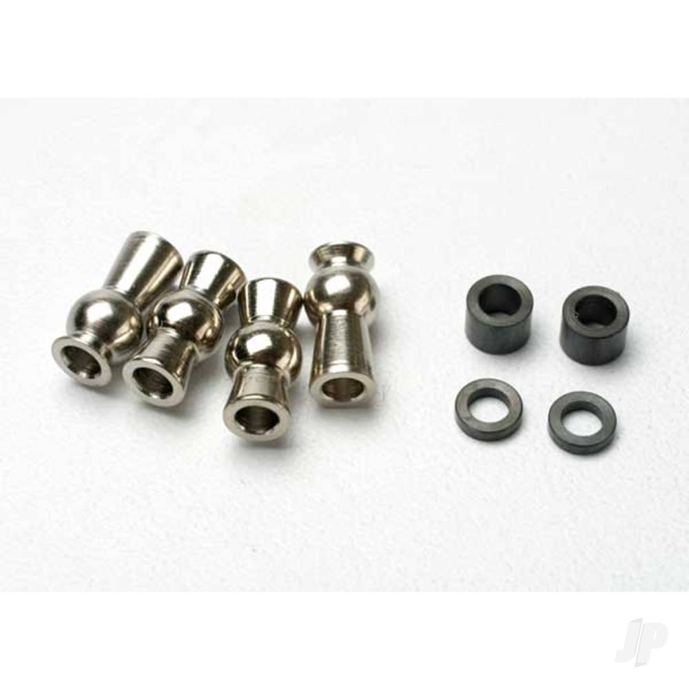 Traxxas Hollow ball, tall centeRed (2 pcs) / tall offset hollow ball (2 pcs) / bump steer adjustment shims; 3.5mm (2 pcs), 1.17mm (2 pcs) 5355