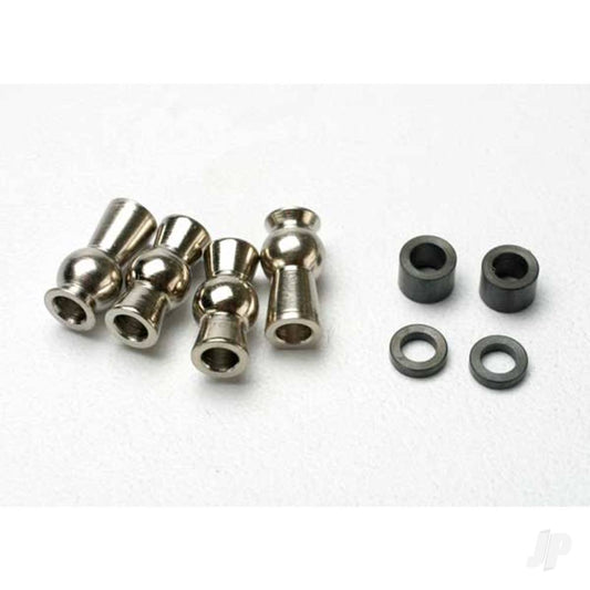 Traxxas Hollow ball, tall centeRed (2 pcs) / tall offset hollow ball (2 pcs) / bump steer adjustment shims; 3.5mm (2 pcs), 1.17mm (2 pcs) 5355