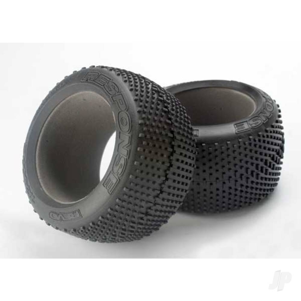 Traxxas Tyres, Response racing 3.8" (soft-compound, narrow profile, short knobby design) / foam inserts (2) 5471