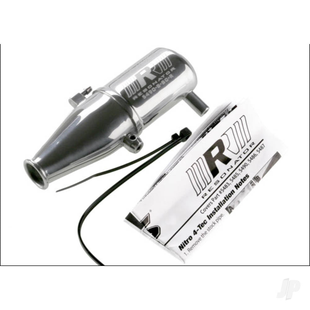 Traxxas Tuned pipe, Resonator, R.O.A.R. legal (single-chamber, enhances low to mid-rpm power) (for Revo & Slayer with TRX Racing Engines) 5490
