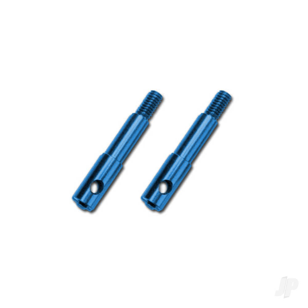 Traxxas Wheel spindles, Front, 7075-T6 aluminium, Blue-anodised (left & right) 5537X