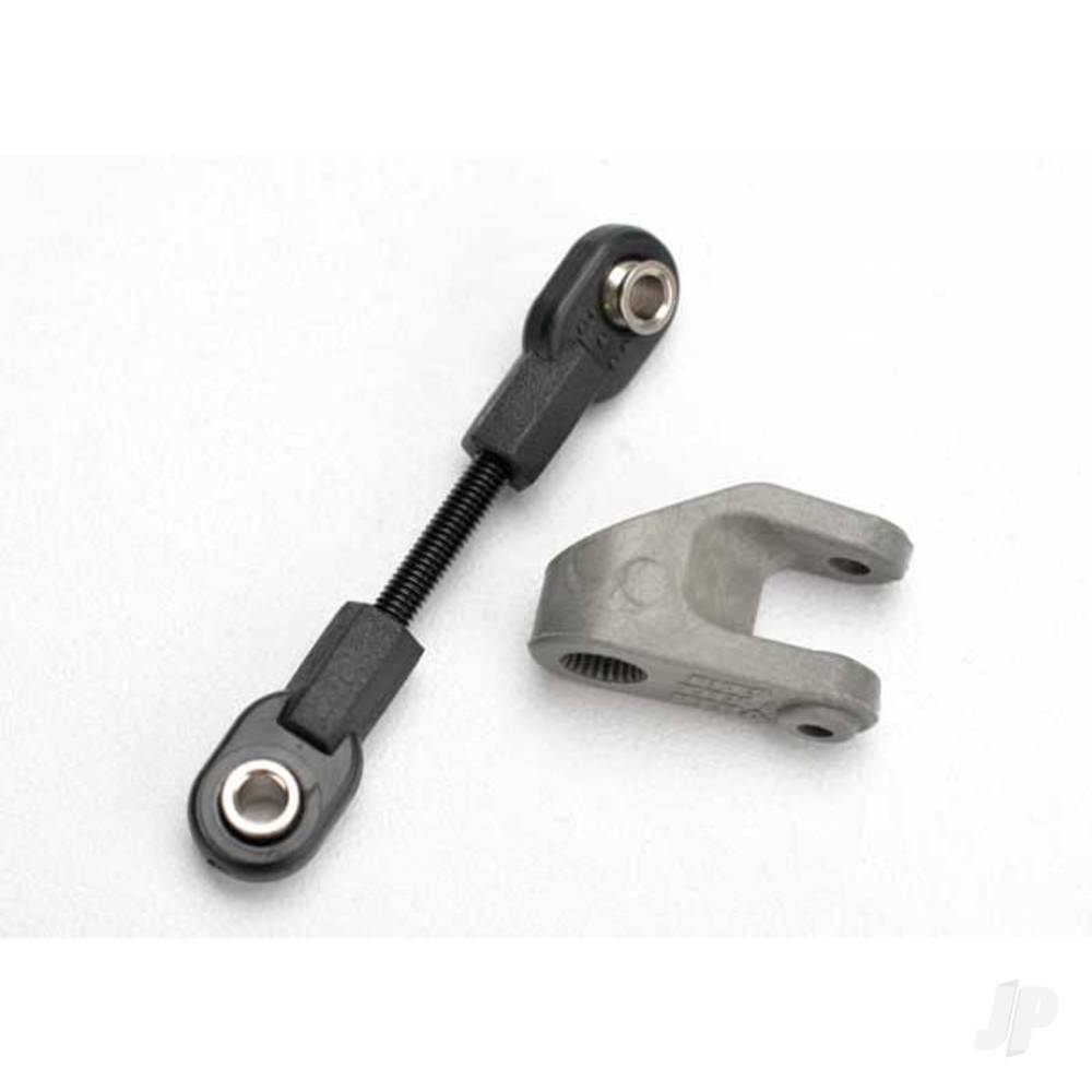 Traxxas Servo horn, steering / linkage, steering (3x30 threaded rod) / rod ends (2 pcs) / hollow balls (2 pcs) 5545