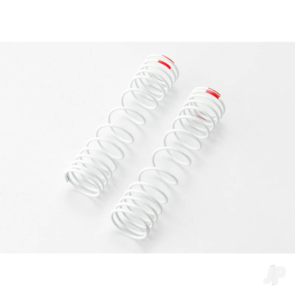Traxxas Springs, Rear (white) (progressive rate) (2 pcs) (fits #5862 aluminium Big Bore shocks) 5859