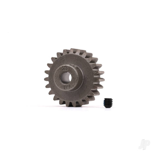Traxxas Gear, 23-T pinion (1.0 metric pitch) (fits 5mm shaft) / set screw (for use only with steel spur gears) 6481X