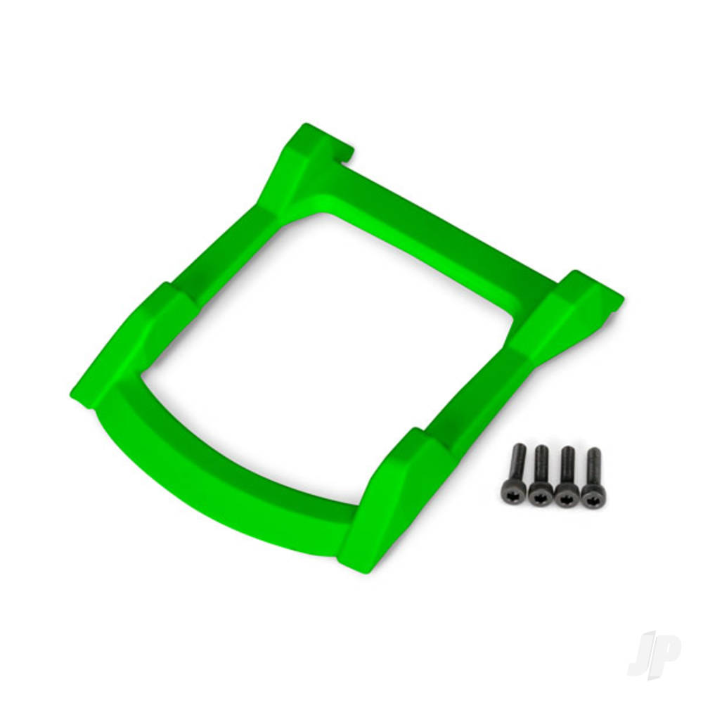 Traxxas Skid plate, roof (Body) (Green) / 3x12 CS (4 pcs) 6728G