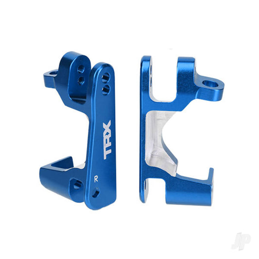 Traxxas Caster blocks (C-Hubs), 6061-T6 aluminium (Blue-anodised), left & right 6832X