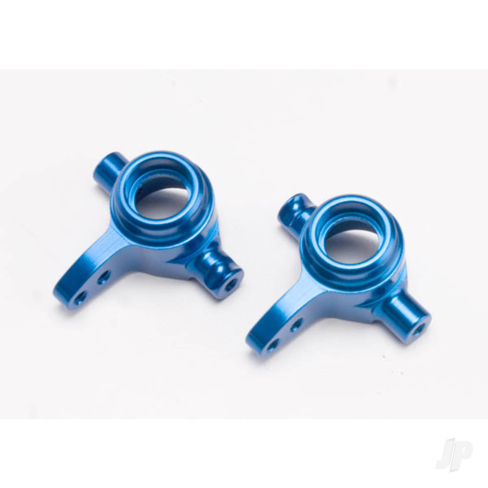 Traxxas Steering blocks, 6061-T6 aluminium (Blue-anodised), left & right 6837X