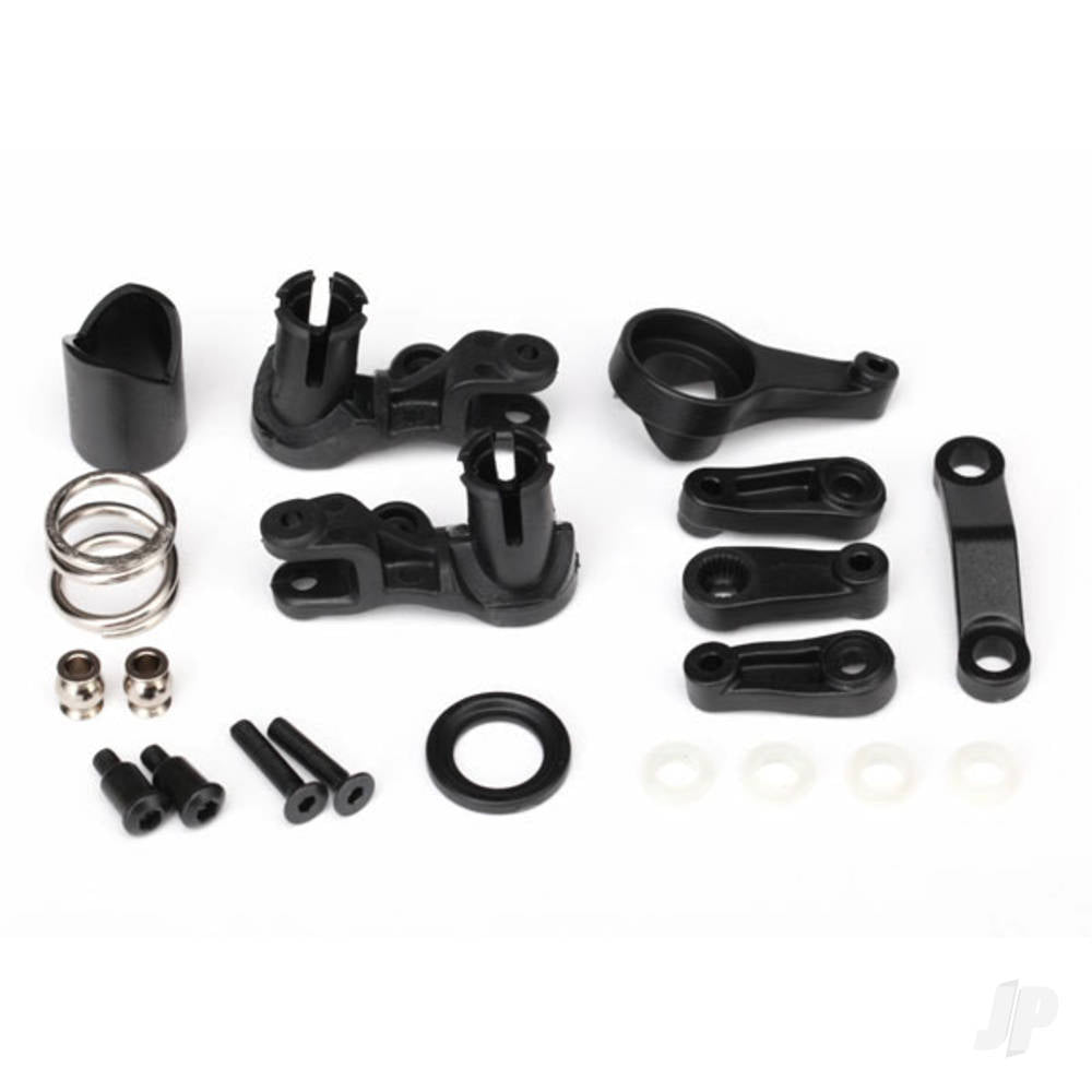 Traxxas Steering Bellcranks / servo saver / servo saver spring / servo spring retainer / servo horn, steering 6845X