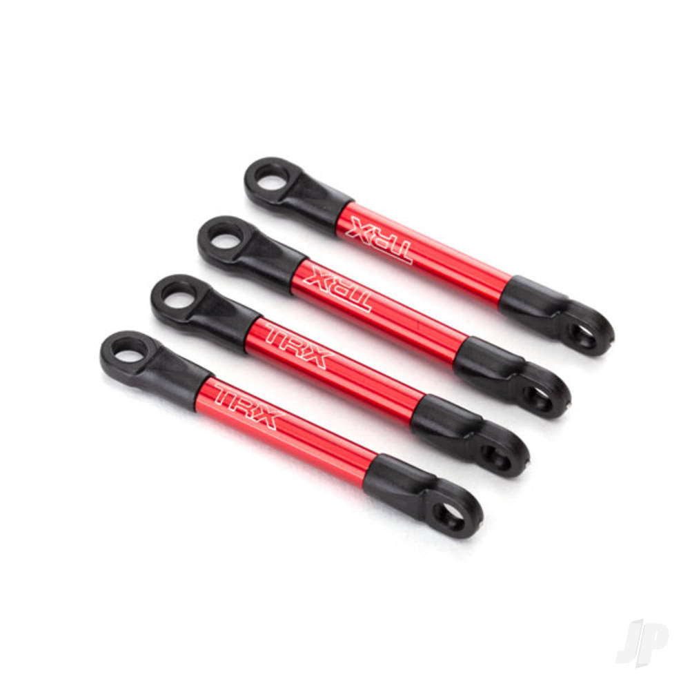 Traxxas Push rods, aluminium (Red-anodised) (4 pcs) (assembled with rod ends) 7018X
