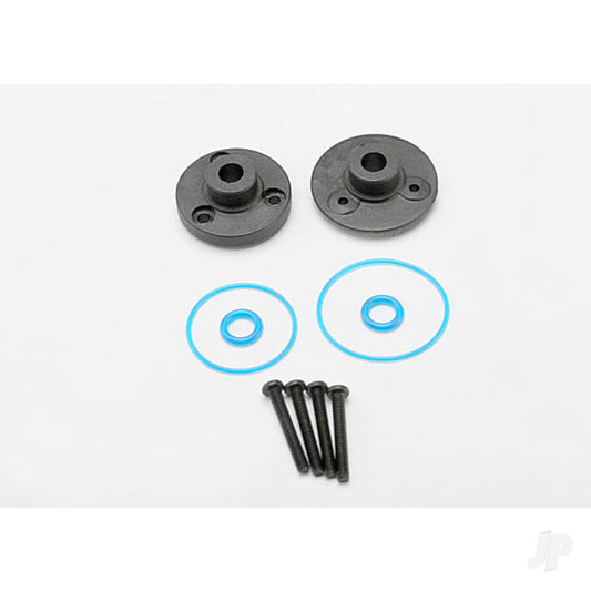 Traxxas Cover plates, Differential (Front or Rear) / gaskets (2 pcs) / o-rings (2 pcs) / 2x14mm BCS (4 pcs) 7080