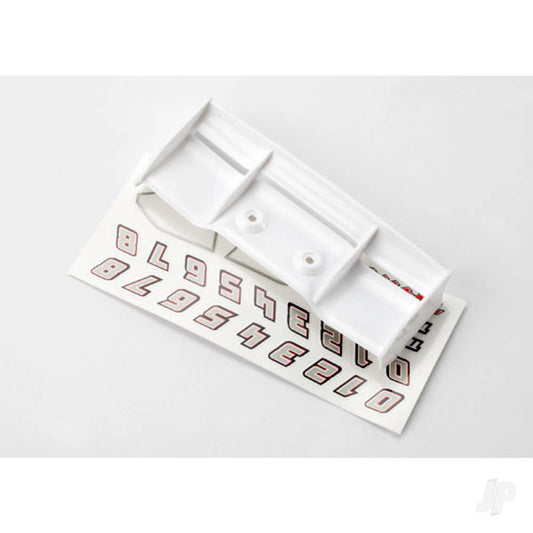 Traxxas Wing, 1:16 E-Revo (white) / decal sheet 7123
