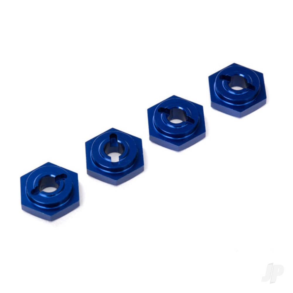 Traxxas Wheel Hubs, hex, aluminium (Blue-anodised) (4 pcs) 7154X