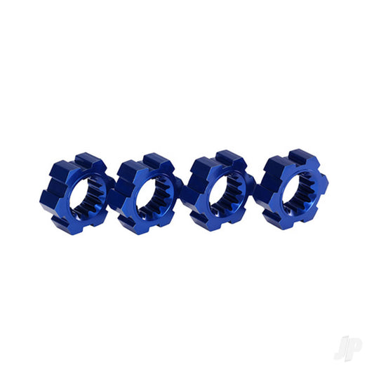 Traxxas Wheel Hubs, hex, aluminium (Blue-anodised) (4 pcs) 7756X