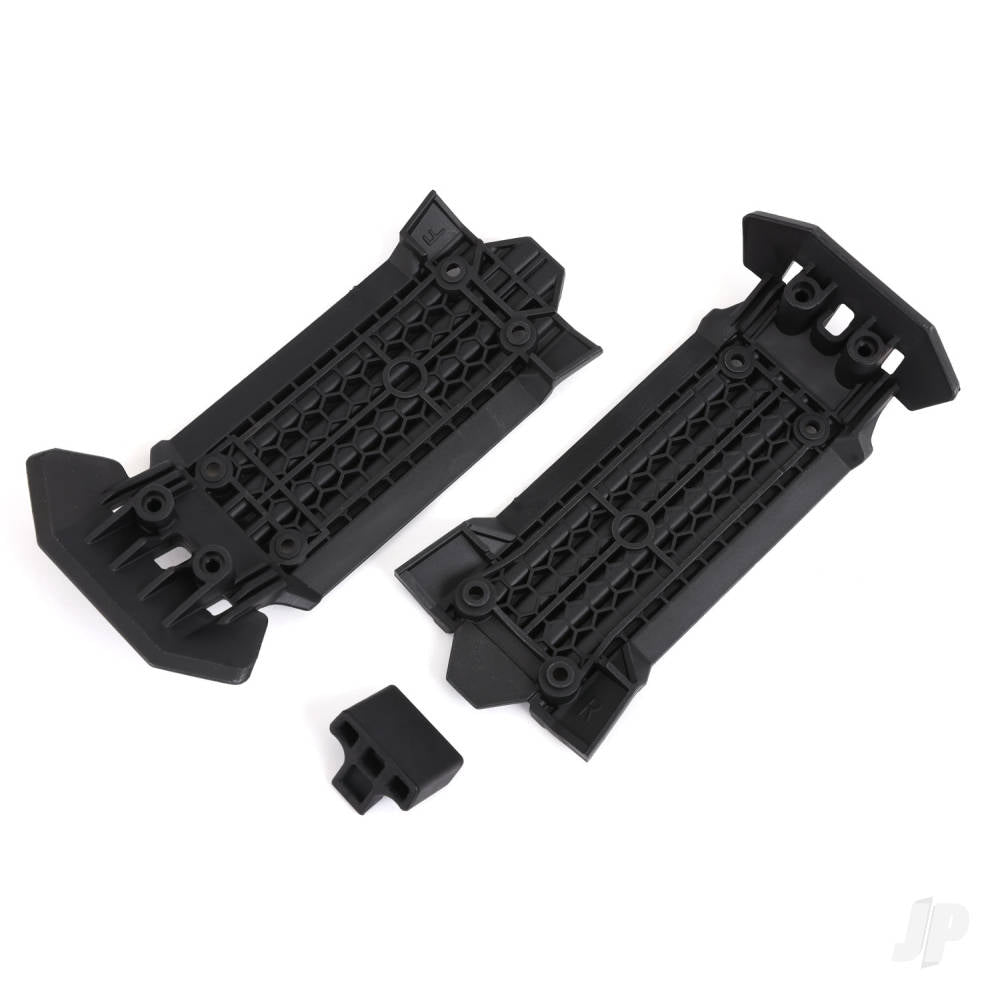 Traxxas Skid plate, front (1), rear (1)/ rubber impact cushion (1) 7844