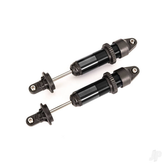 Traxxas Shocks, GTX, medium (aluminium, black-anodised) (fully assembled w/o springs) (2) 7861A