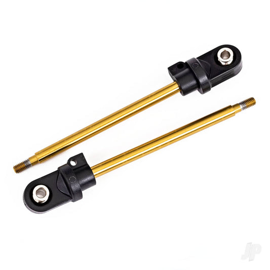 Traxxas Shock shaft, 92mm (GTX) (TiN-coated) (2) (assembled with rod ends & hollow balls) 7863T