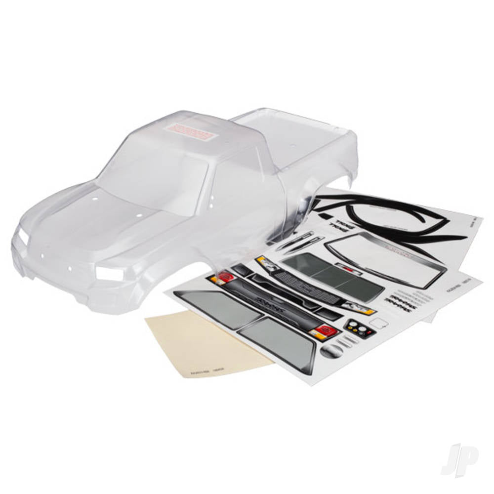 Traxxas Body, TRX-4 Sport (clear, trimmed, die-cut for LED light kit, requires painting) / window masks / decal sheet 8111R