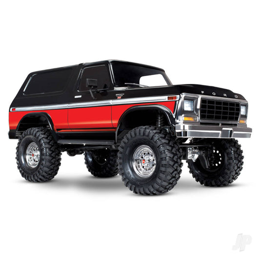 Traxxas TRX-4 Ford Bronco 1:10 4X4 Electric Trail Truck, Red (+ TQi 4-ch, XL-5 HV, Titan 550) 82046-4-RED