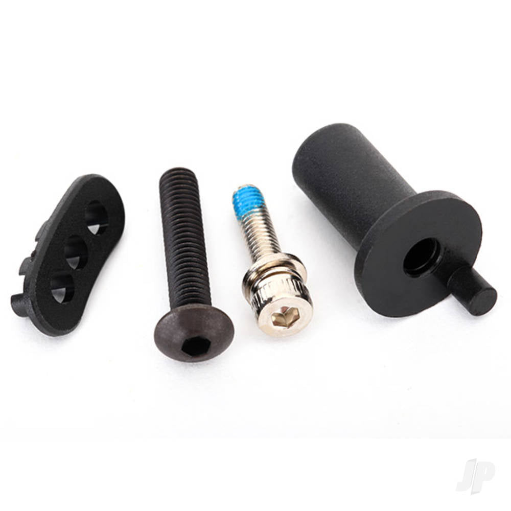 Traxxas Motor mount hinge post / fixed gear adapter / 5x25mm BCS (1pc) / 4x16mm CS with split and flat washer (1pc) 8661