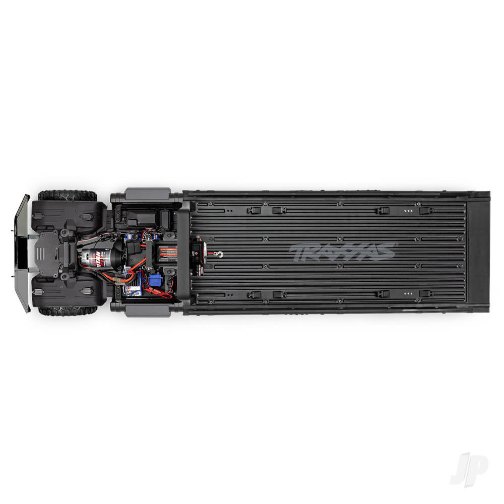 Traxxas Black TRX-6 Ultimate RC Hauler 1:10 6X6 Electric Flatbed Truck with Pro Scale Winch (+ TQi 4-ch, XL-5 HV, Titan 550) 88086-84-BLK