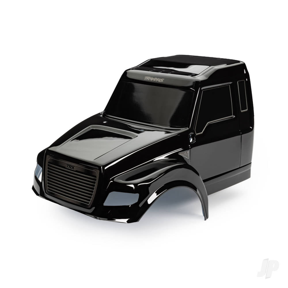 Traxxas Body, TRX-6 Ultimate RC Hauler, black (painted, decals applied) 8823R