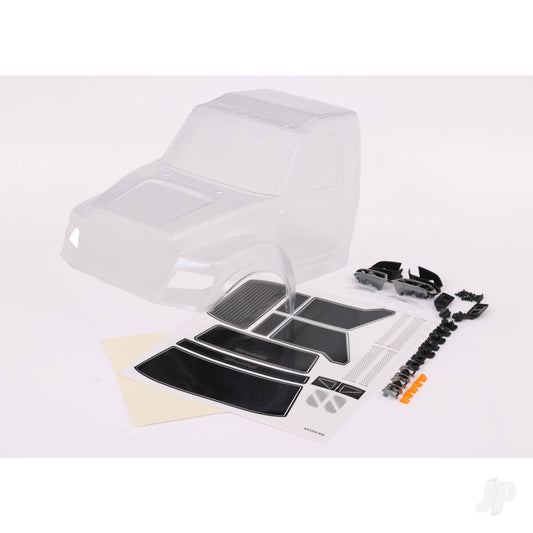 Traxxas Body, TRX-6 Ultimate RC Hauler (clear, requires painting) (includes headlights, roof lights, side mirrors, & decals) 8823