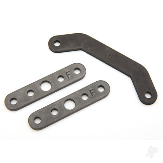 Traxxas Bulkhead tie bar, Front, upper (1pc) / lower (2 pcs) (Steel) 8926