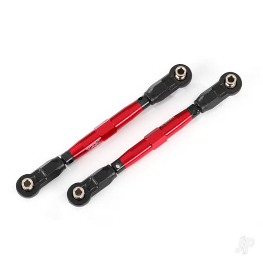 Traxxas Toe links, front (TUBES red-anodised, 7075-T6 Aluminium, stronger than titanium) (88mm) (2) / rod ends, rear (4) / rod ends, front (4) / Aluminium wrench (1) 8948R
