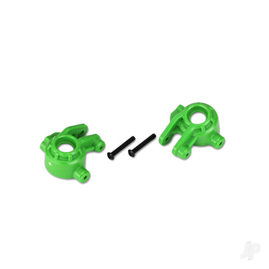 Traxxas Steering blocks, extreme heavy duty, green (left & right)/ 3x20mm BCS (2) (for use with #9080 upgrade kit) 9037G