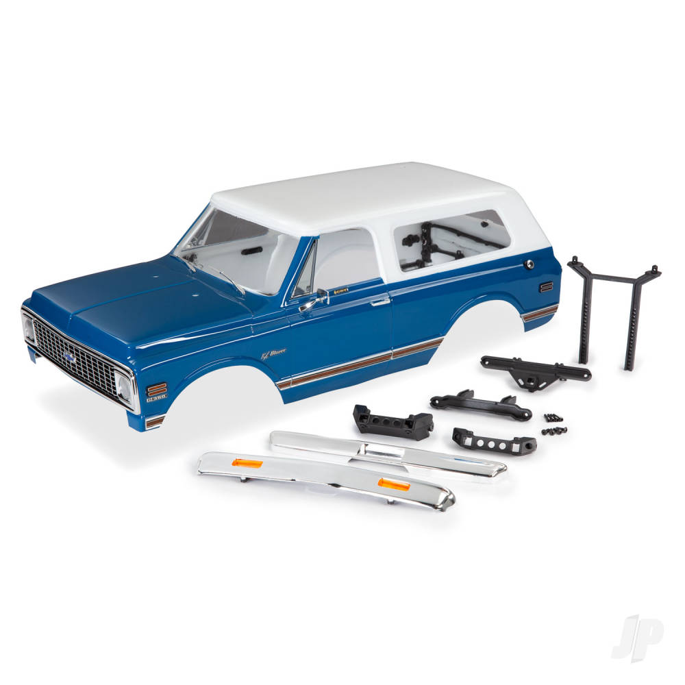 Traxxas Body, Chevrolet Blazer (1972), complete (blue) (includes grille, side mirrors, door handles, windshield wipers, front & rear bumpers, decals) 9111X