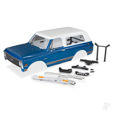 Traxxas Body, Chevrolet Blazer (1972), complete (blue) (includes grille, side mirrors, door handles, windshield wipers, front & rear bumpers, decals) 9111X