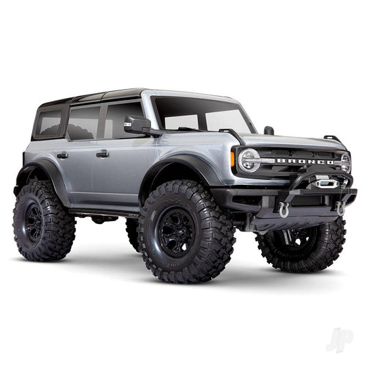 Traxxas Iconic Silver TRX-4 2021 Ford Bronco 1:10 4X4 Electric Scale & Trail Crawler (+ TQi 4-ch, XL-5 HV, Titan 550) 92076-4-SLVR