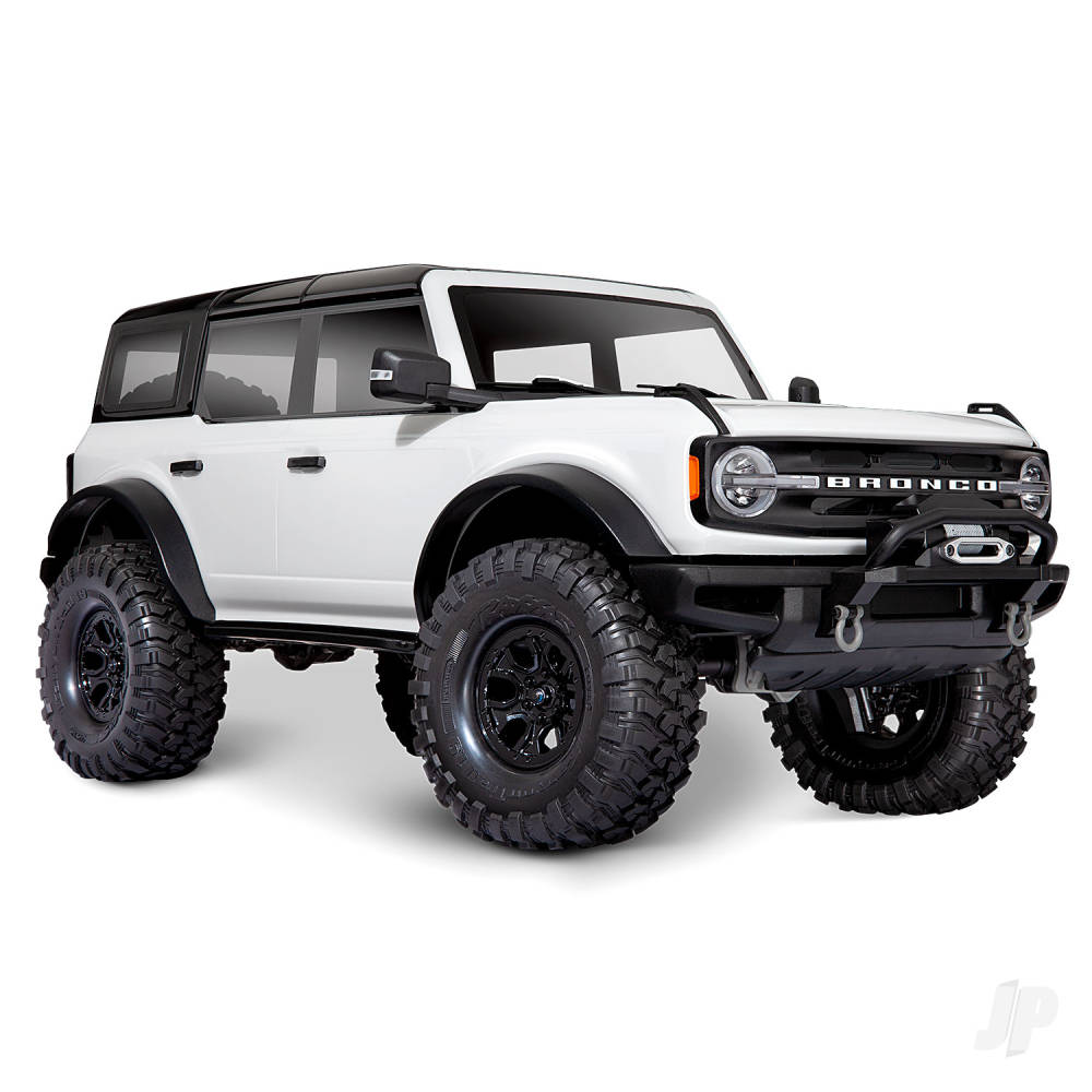 Traxxas Oxford White TRX-4 2021 Ford Bronco 1:10 4X4 Electric Scale & Trail Crawler (+ TQi 4-ch, XL-5 HV, Titan 550) 92076-4-WHT