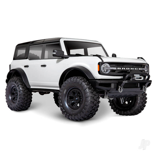 Traxxas Oxford White TRX-4 2021 Ford Bronco 1:10 4X4 Electric Scale & Trail Crawler (+ TQi 4-ch, XL-5 HV, Titan 550) 92076-4-WHT