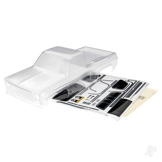 Traxxas Body, Chevrolet K10 Truck (1979) (clear, requires painting)/ decals/ window masks (includes grille, side mirrors, door handles, windshield wipers, clipless mounting, hardware) (requires #9288 inner fenders) 9212